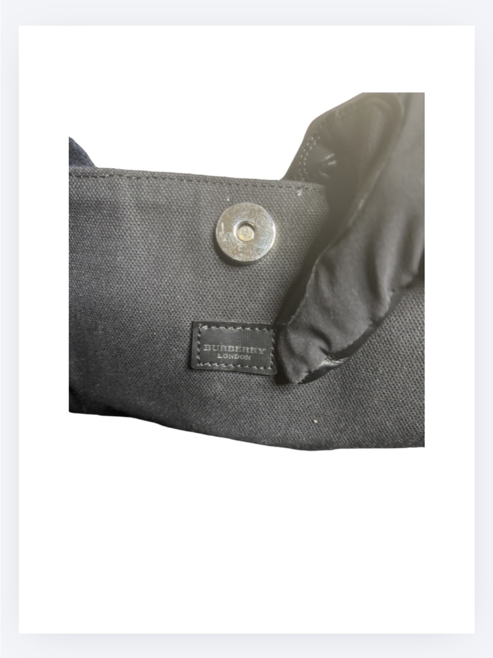 MASSIVE PRICE GAUGE 🚨 Burberry Medium Blue Navy Denim Tote Bag. Vgc. - Picture 6 of 6